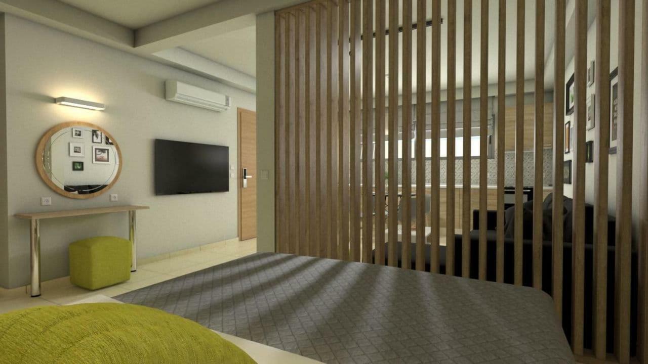 Green - Comfy Center Rodos Asgourou ภายนอก รูปภาพ